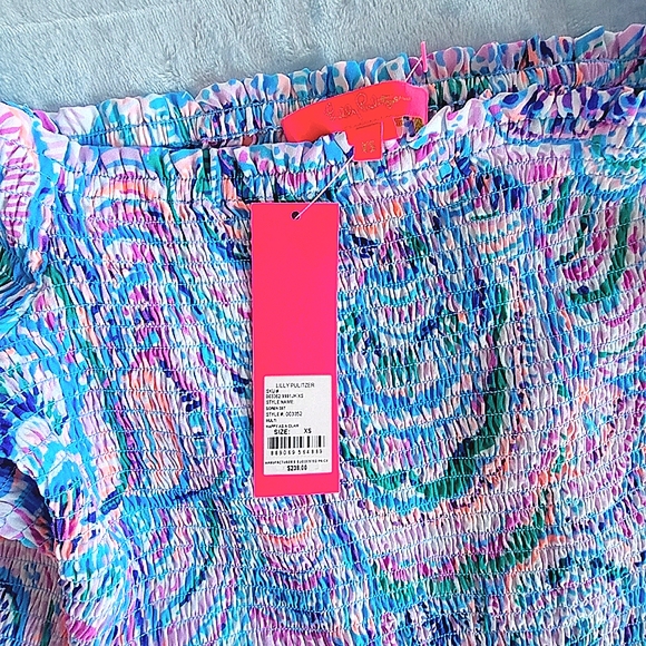 NWOT LILLY PULITZER Soren ruffle 2piece skirt set in Happy As A Clam - Picture 5 of 11